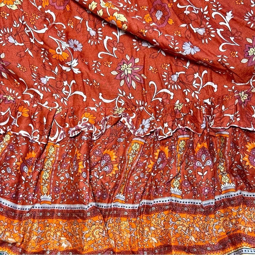NWT the fox and the mermaid Amankila Maxi Dress in Scarlet Sz M/L - Picture 5 of 5